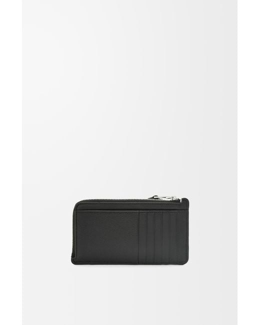Loewe Black Luxury Puzzle Long Coin Cardholder In Classic Calfskin for men