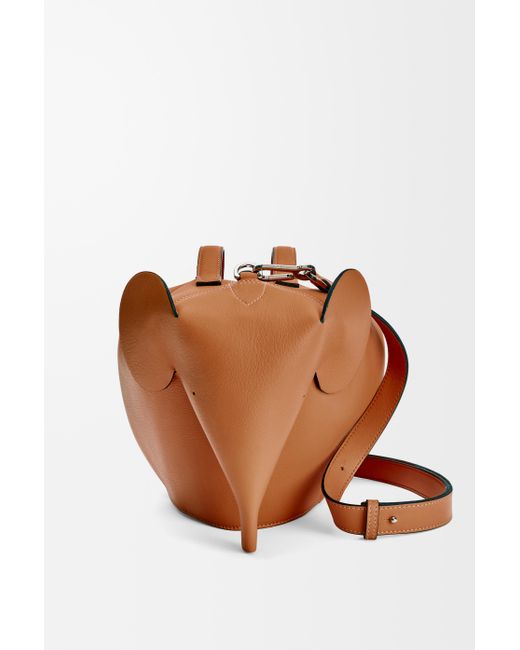 Loewe Orange Luxury Large Elephant Bag for men