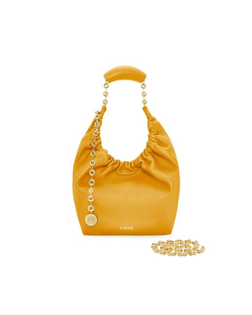 Loewe Metallic Luxury Small Squeeze Bag In Nappa Lambskin