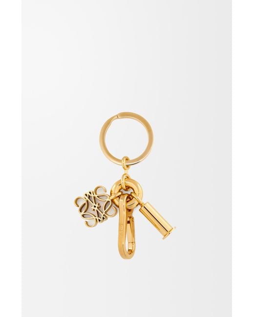 Loewe Metallic Luxury Anagram Keyring