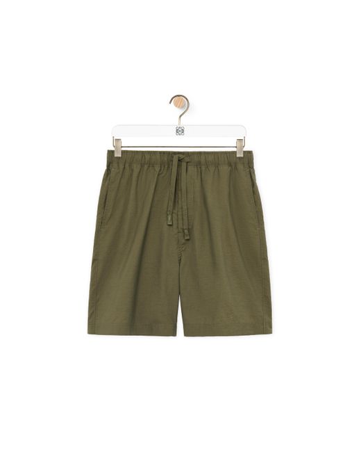 Loewe Metallic Shorts In Cotton Blend for men