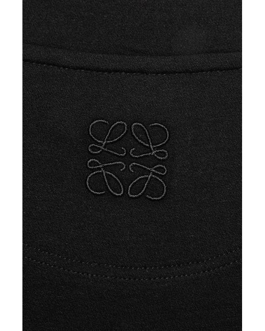 Loewe Black Luxury Asymmetric T-shirt In Cotton Blend for men