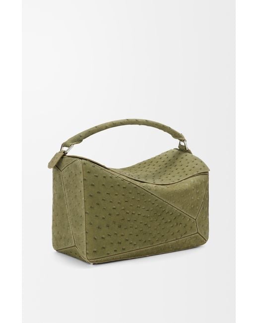 Loewe Green Large Puzzle Bag for men
