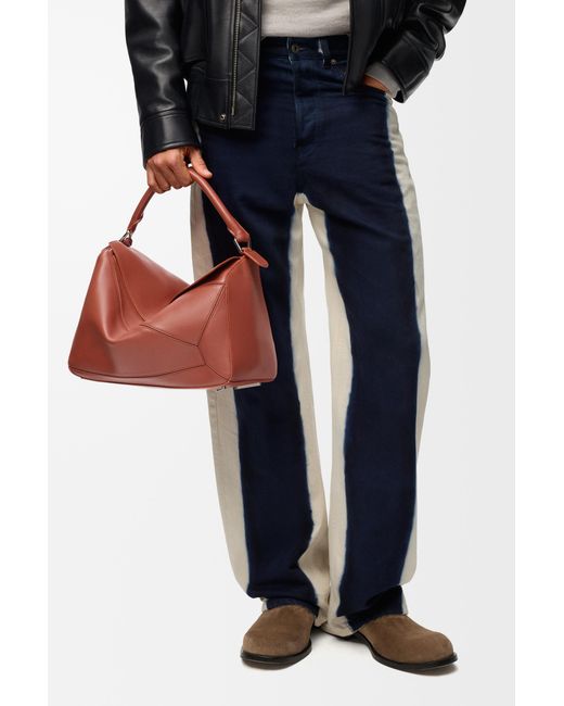 Loewe Red Large Featherlight Puzzle Bag for men