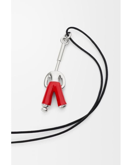 Loewe White Standing Acrobat Necklace