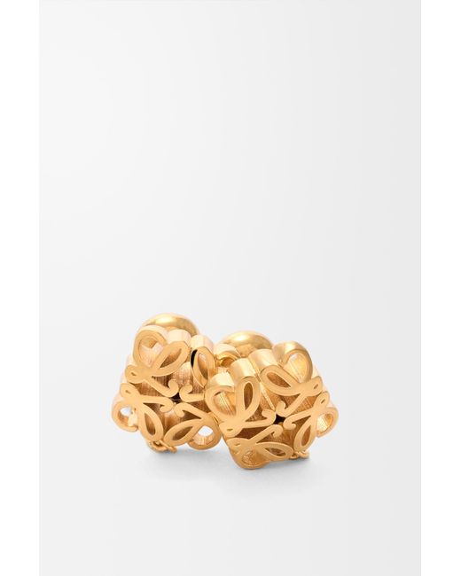 Loewe Metallic Anagram Bombé Chain Earrings For
