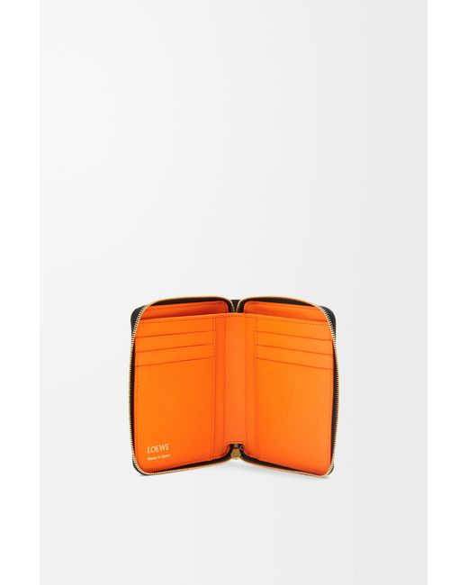 Loewe White Knot Compact Zip Around Wallet
