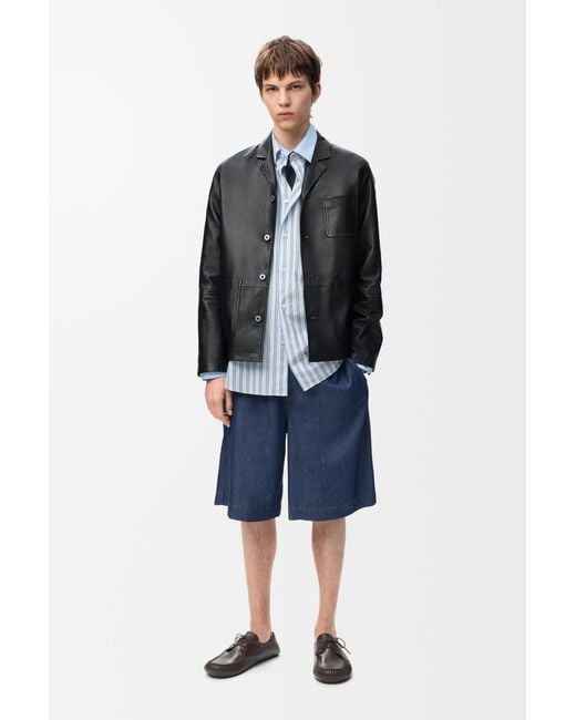 Loewe Black Workwear Jacket for men