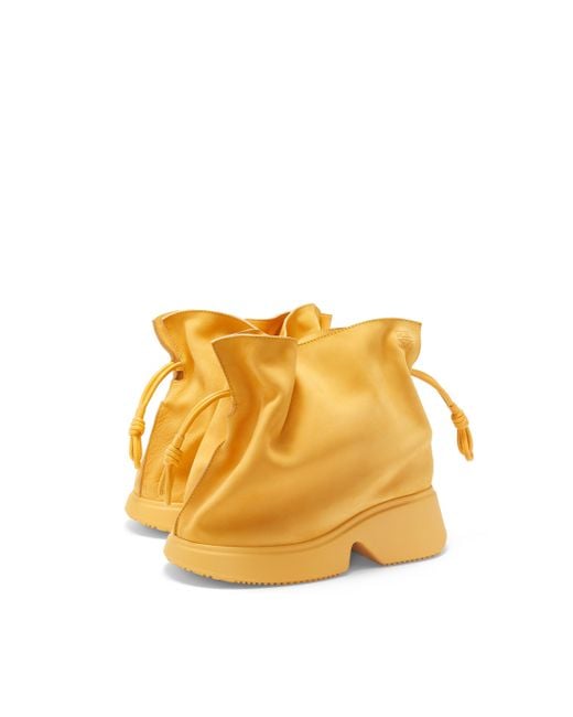 Loewe Orange Luxury Flamenco Bag Boot In Nubuck For for men