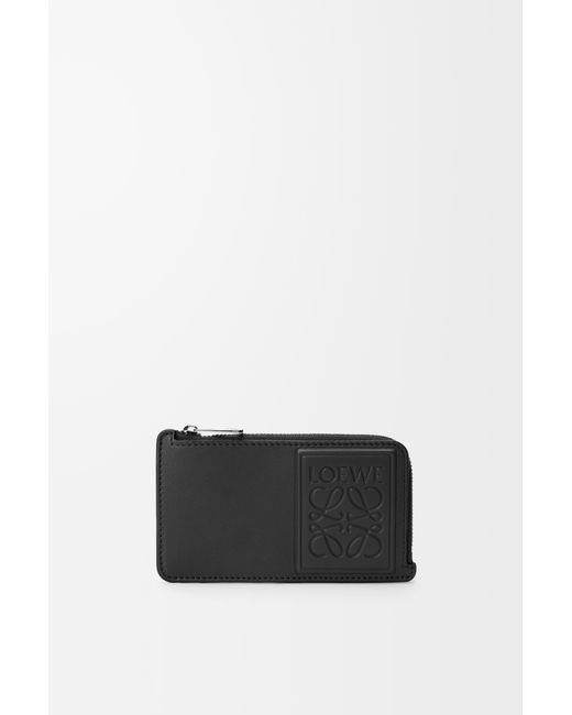 Loewe Black Coin Cardholder In Satin Calfskin for men