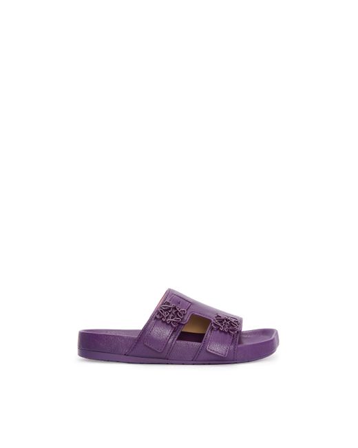 Loewe Purple Luxury Ease Slide In Goatskin