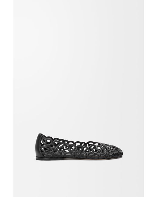 Loewe White Petal Anagram Ballerina