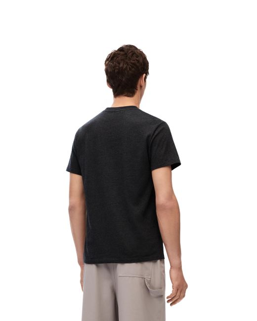 Loewe Black Luxury Regular Fit T-shirt In Cotton for men