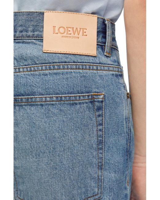 Loewe Blue Straight Leg Jeans In Denim for men
