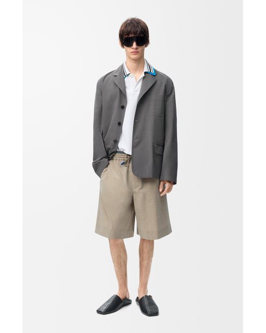 Loewe Natural Drawstring Shorts for men