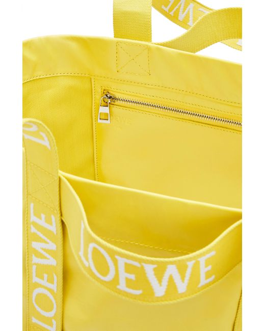 Loewe Yellow Luxury Fold Shopper In Paper Calfskin for men