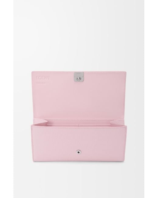 Loewe Pink Anagram Continental Wallet