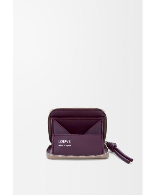 Loewe Purple Zipped Coin Purse
