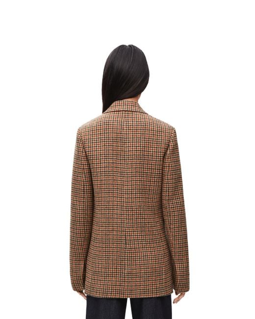 Loewe Brown Luxury Jacket In Wool