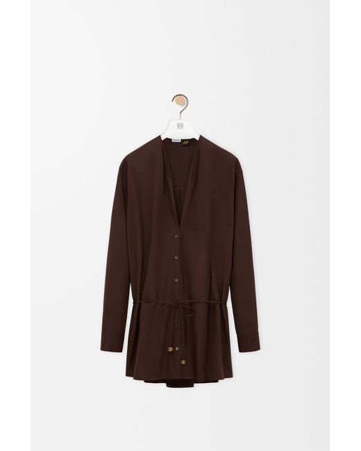 Loewe Brown Shirt Dress
