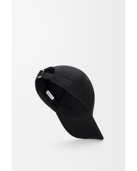 Loewe Black Patch Cap for men