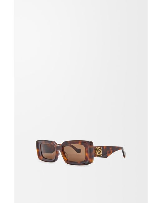 Loewe White Rectangular Sunglasses For