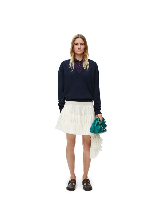 Loewe Blue Sweater In Cashmere