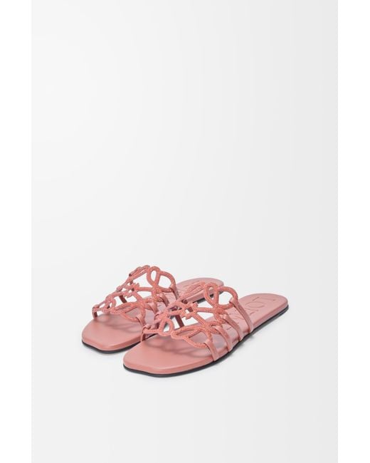 Loewe Pink Petal Anagram Slide