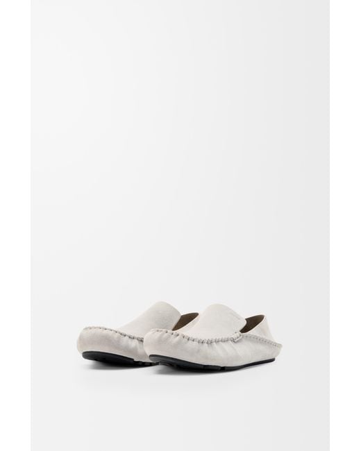 Loewe White Rambla Driving Loafer for men