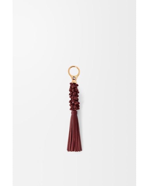 Loewe White Braided Knot Charm