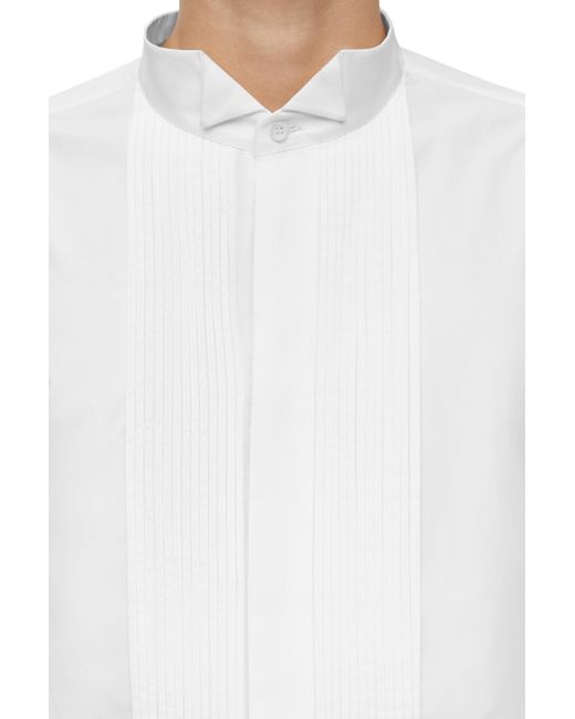 Loewe Blue Luxury Pleated Shirt In Cotton For for men