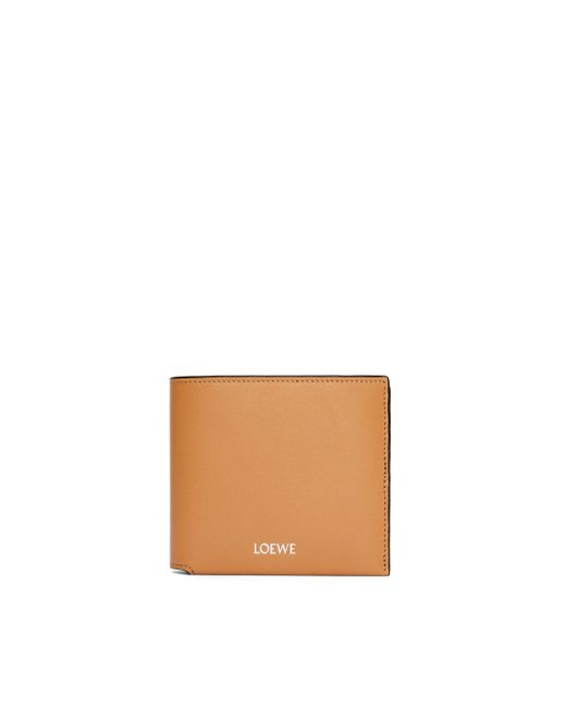 Loewe White Luxury Bifold Wallet In Shiny Nappa Calfskin For for men
