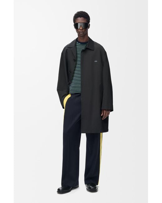 Loewe Black Trench Coat for men