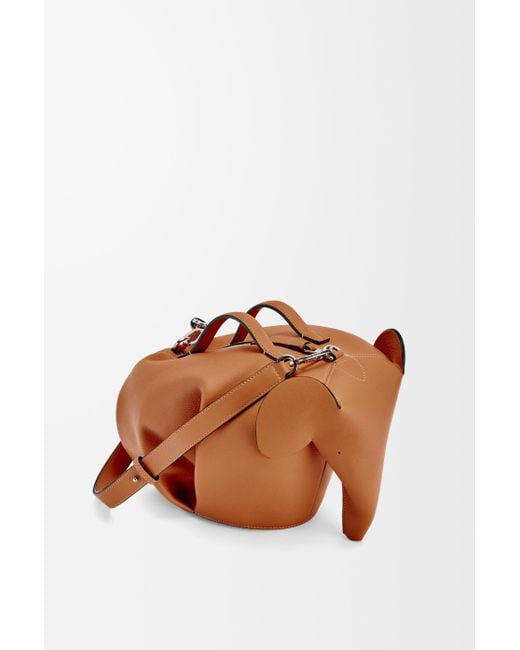 Loewe Orange Luxury Large Elephant Bag for men
