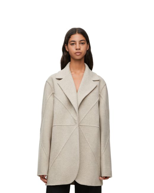 Loewe Natural Luxury Puzzle Fold Jacket In Wool And Cashmere