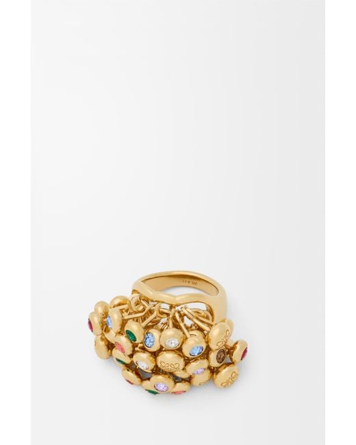 Anillo Push Pin Mujer Loewe de color Metallic
