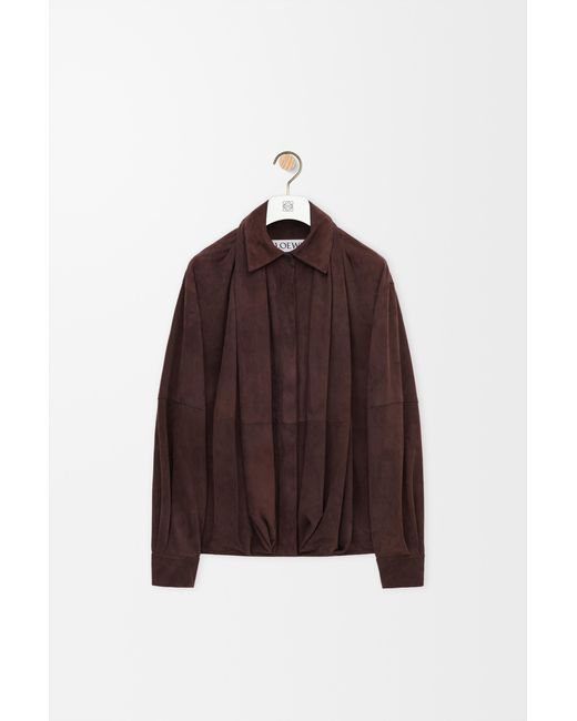 Loewe Brown Draped Shirt
