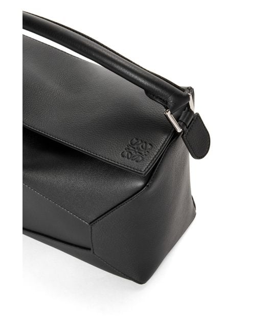 Loewe Blue Luxury Puzzle Bag In Classic Calfskin For