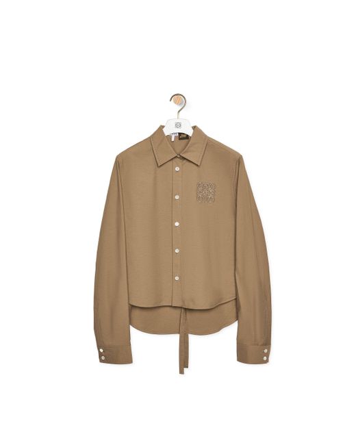 Loewe Natural Luxury Trapeze Shirt In Cotton Blend