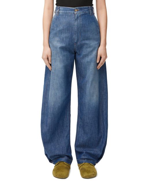 Loewe Balloon Trousers In Denim in Blue | Lyst