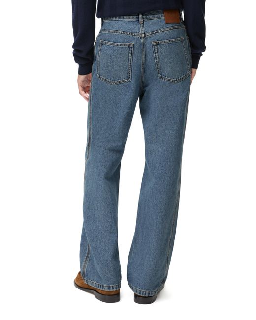 Loewe Blue Anagram baggy Jeans In Denim for men