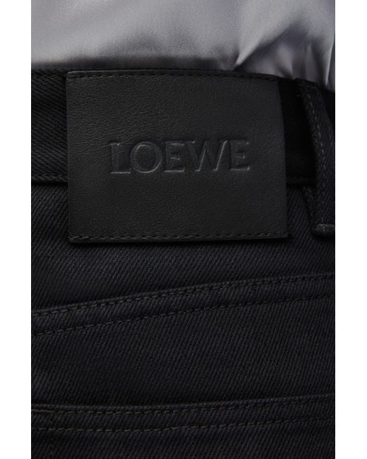 Loewe Multicolor High Waisted Jeans In Denim