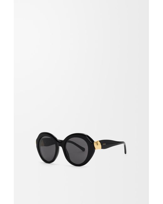Loewe Black Coil Butterfly Sunglasses For