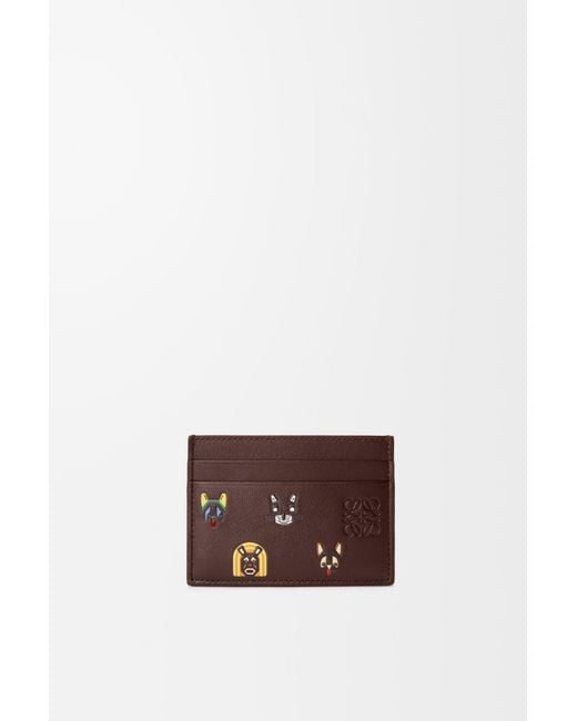 Loewe White Cats Plain Cardholder for men