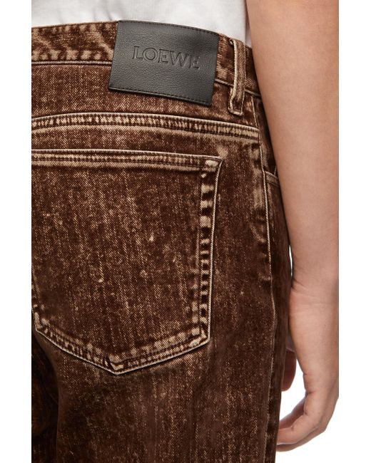 Loewe Natural Luxury Bootleg Jeans In Denim For for men