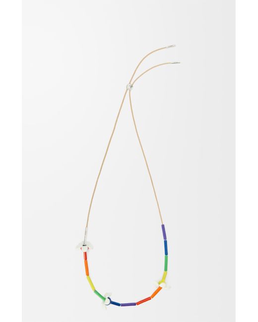 Loewe White Flor Necklace