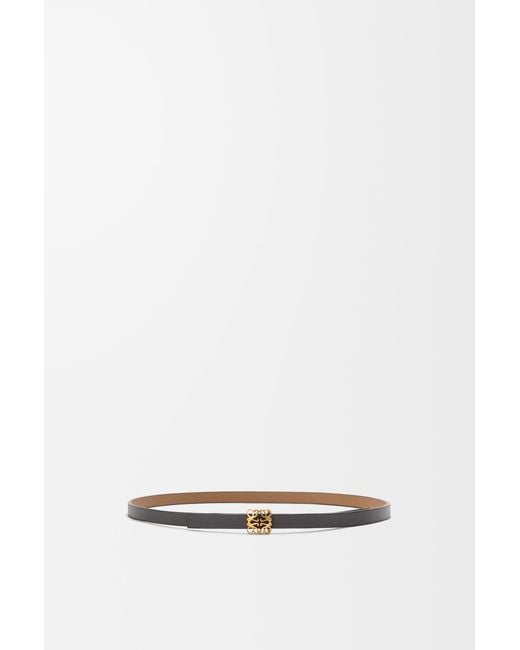 Loewe White Reversible Anagram Bombé Belt