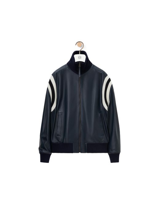 Loewe Black Bomber Jacket In Nappa Lambskin for men