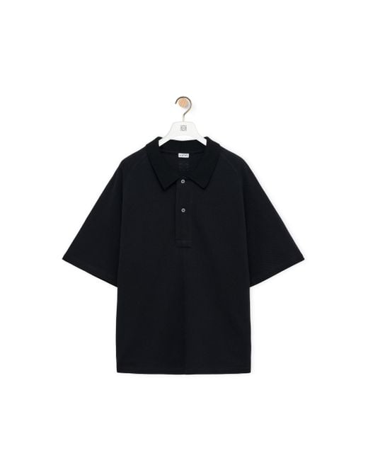 Loewe Blue Polo In Cotton for men