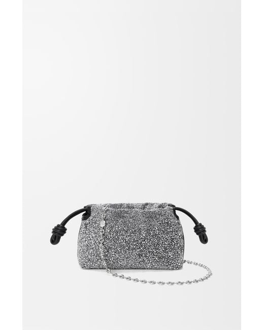 Loewe Gray Mini Flamenco Purse
